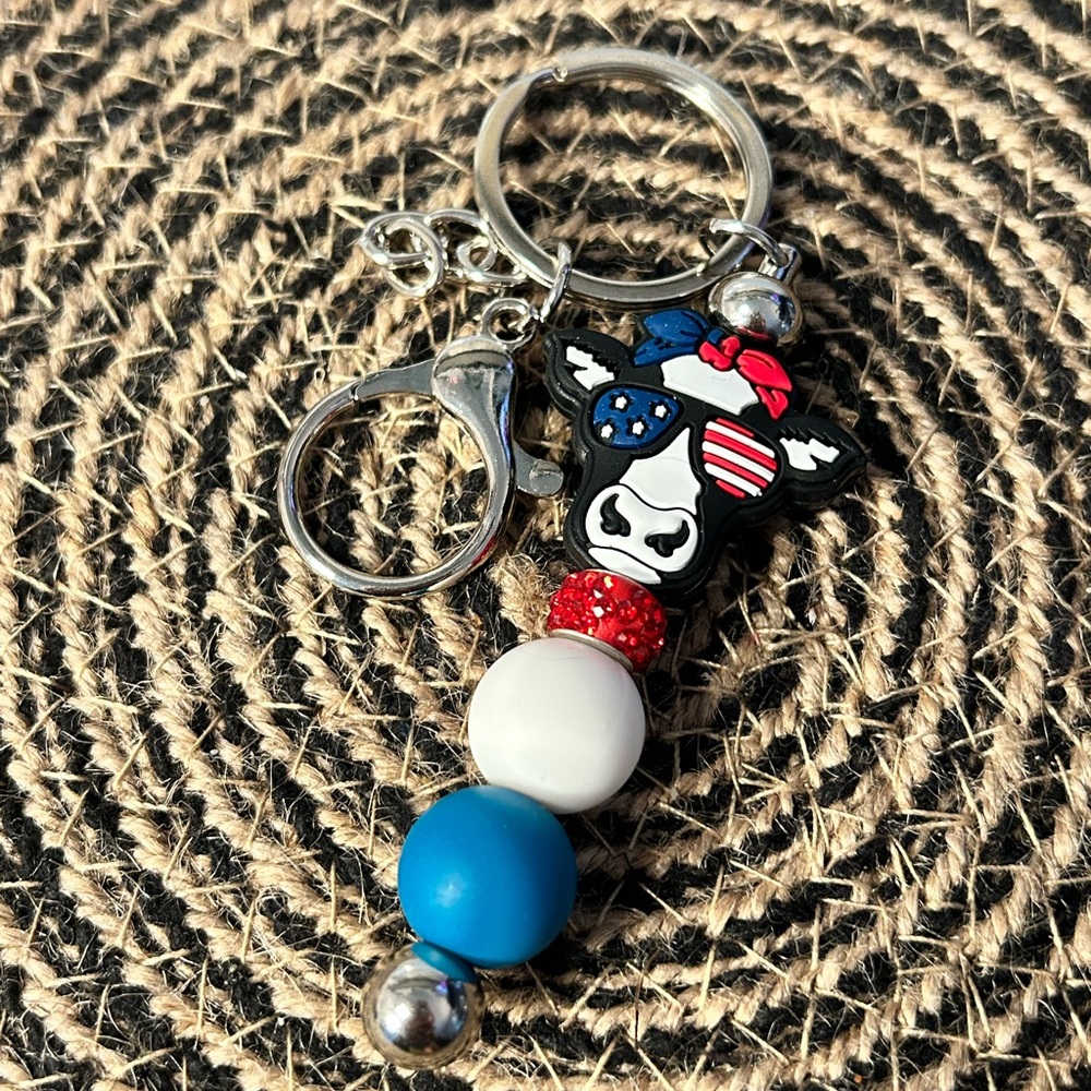4th of July Keychain